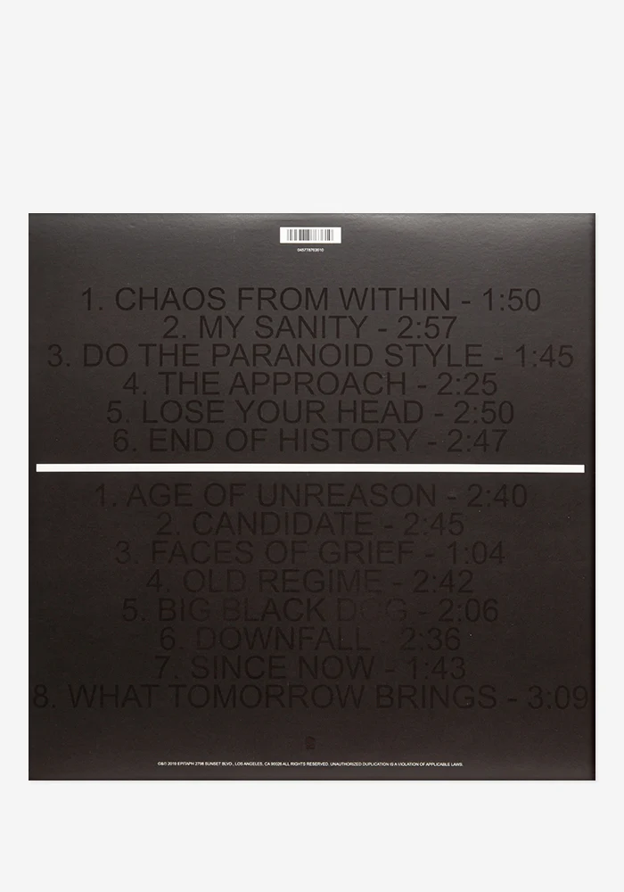 Age Of Unreason Exclusive LP - Autographed - Image 3