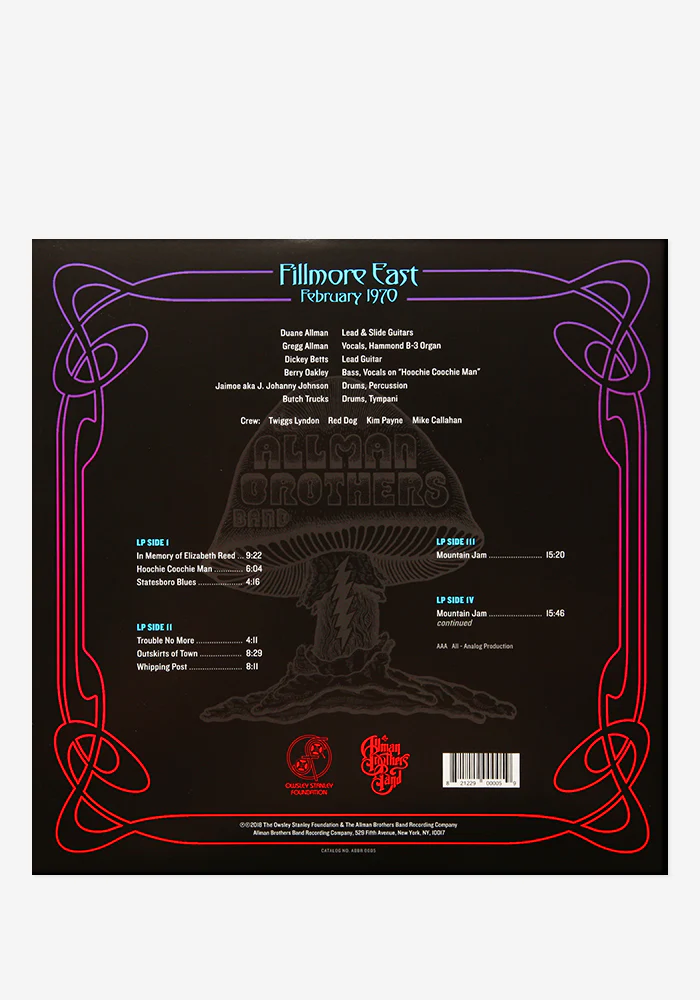 Fillmore East February 1970 Exclusive 2LP - Image 4