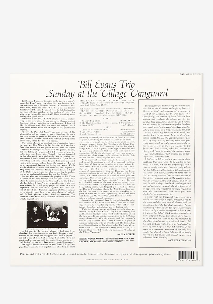 Sunday At The Village Vanguard Exclusive LP (Swirl) - Image 3