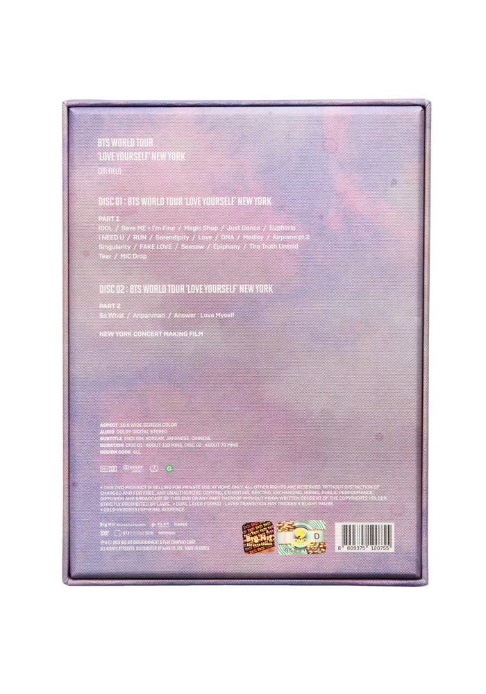 BTS World Tour: Love Yourself - New York DVD Box - Image 2