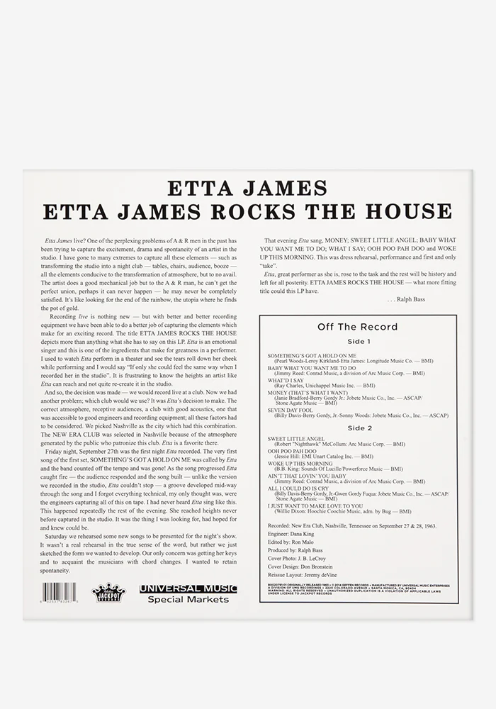 Etta James - Rocks The House Exclusive LP - Image 3