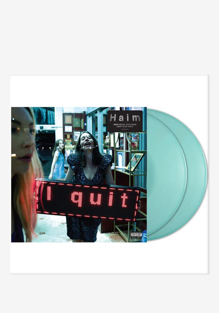 I Quit - Autographed 2LP (Indie Exclusive Light Blue) - Image 2