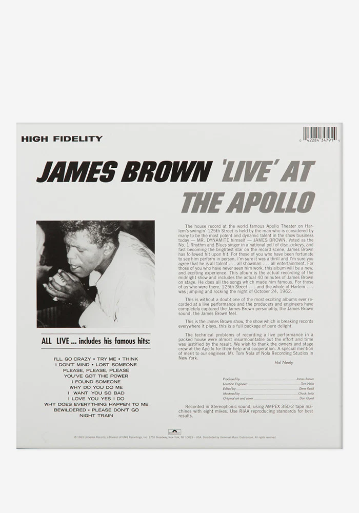 Live At The Apollo Exclusive LP - Image 3