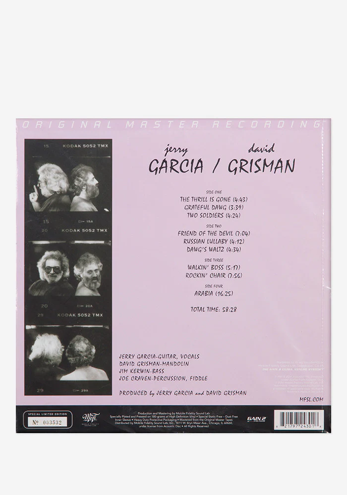 Jerry Garcia/David Grisman  2 LP - Image 2