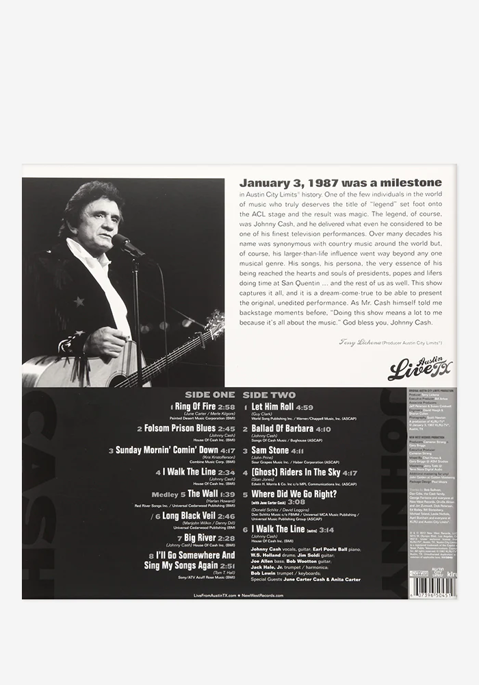 Johnny Cash - Live From Austin, TX Exclusive LP - Image 3