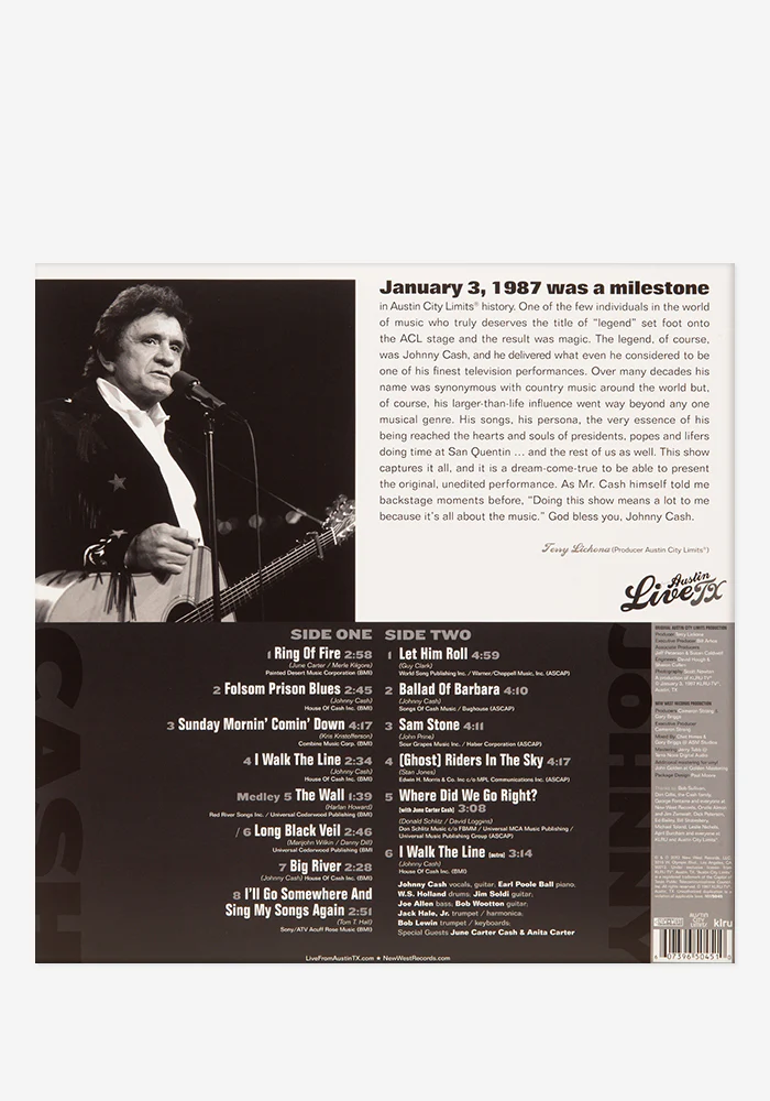 Johnny Cash: Live From Austin, TX Exclusive LP - Image 3