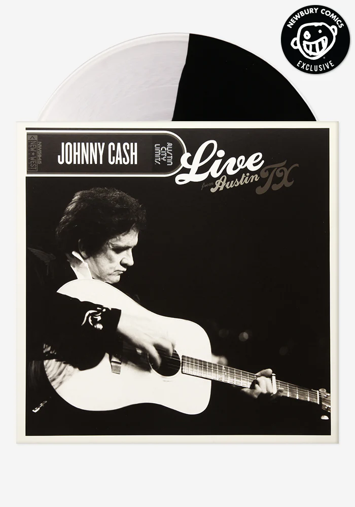Johnny Cash: Live From Austin, TX Exclusive LP (Black & Clear)