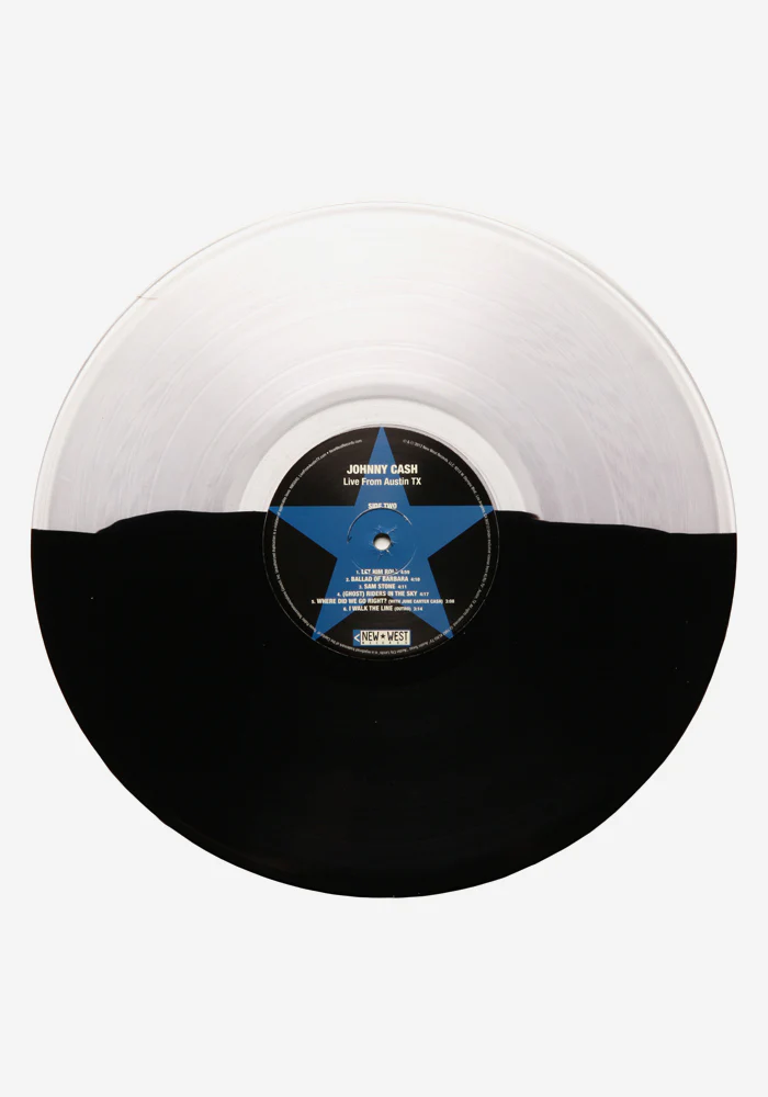 Johnny Cash: Live From Austin, TX Exclusive LP (Black & Clear) - Image 2