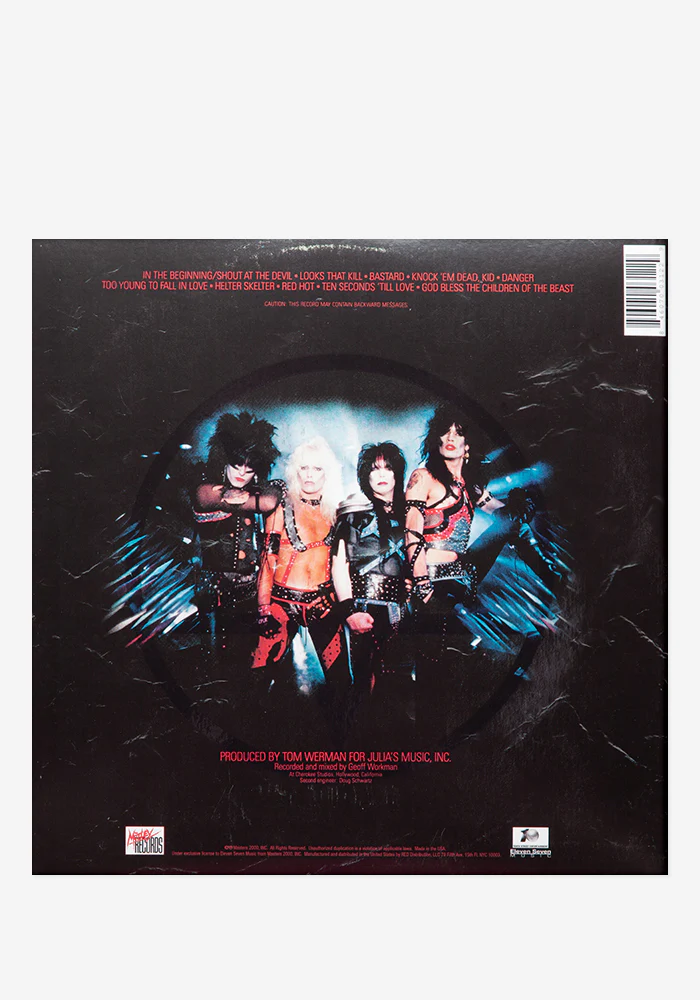 Shout At The Devil Exclusive LP (Blood Filled) - Image 3