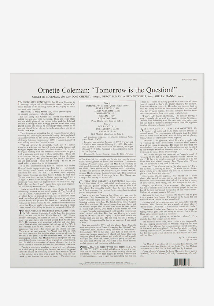 Tomorrow Is The Question Exclusive LP - Image 3