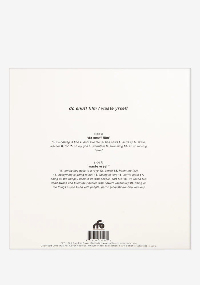 DC Snuff Film / Waste Yrself Exclusive LP - Image 3