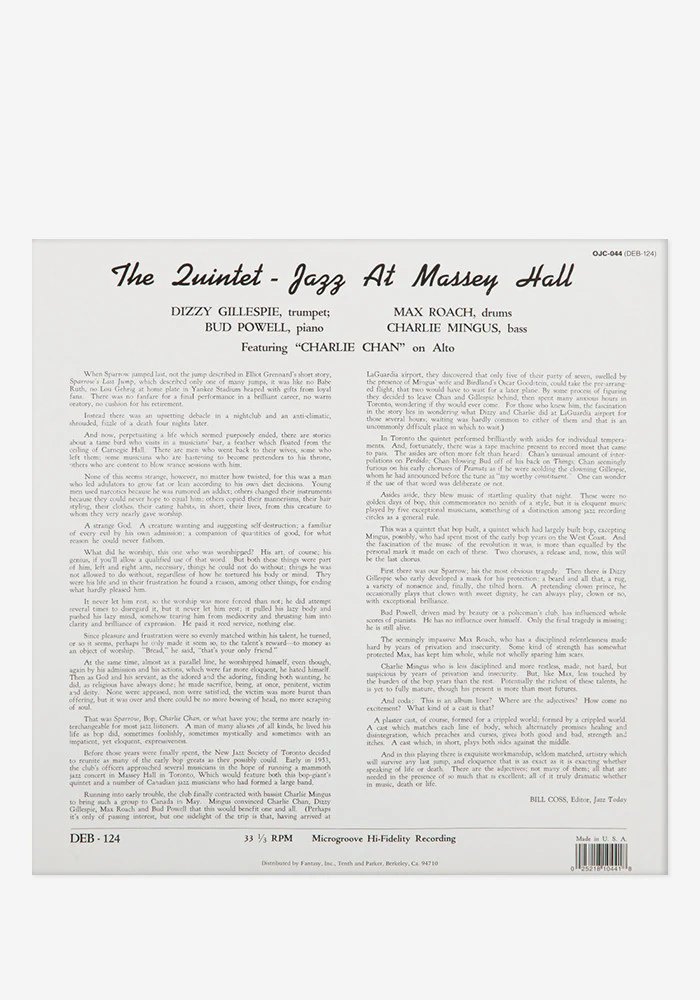 Jazz at Massey Hall Exclusive LP - Image 3