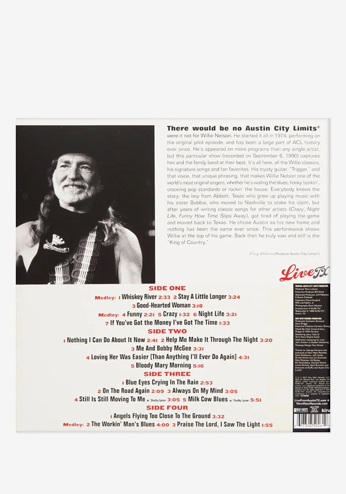 Willie Nelson Live From Austin, TX Exclusive LP - Image 5